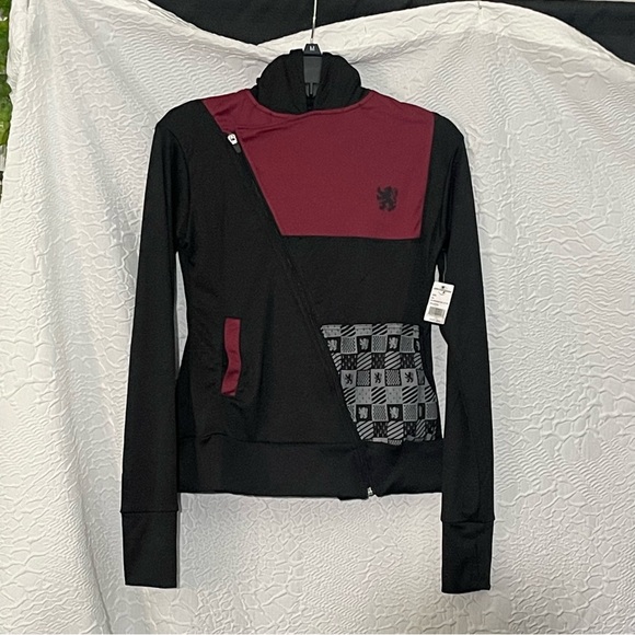 NWT! Harry Potterter Hogwarts Gryffindor Quidditch Sports Zip Up Hoodie Jacket - Picture 4 of 16